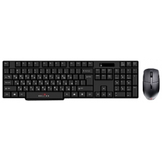 Комплект клавиатура + мышь Oklick 200 M Wireless Keyboard & Optical Mouse Black USB