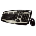 Комплект клавиатура + мышь Gigabyte KM7600 Silver-Black USB